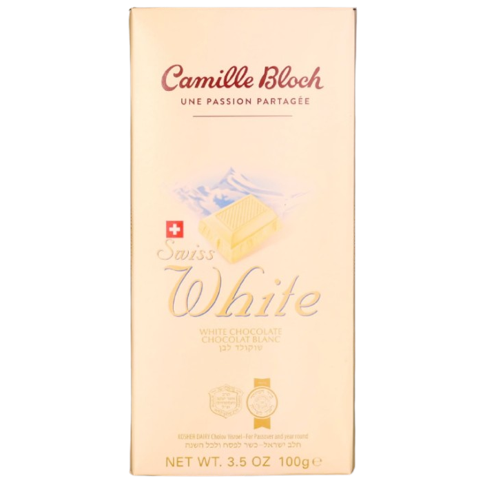 CIOCCOLATO SVIZZERO KOSHER BIANCO CAMILLE BLOCH 100 GR.