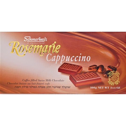 ROSEMARIE CAPPUCCINO 100 GR. SHMERLING KOSHER SWISS CHOCOLATE