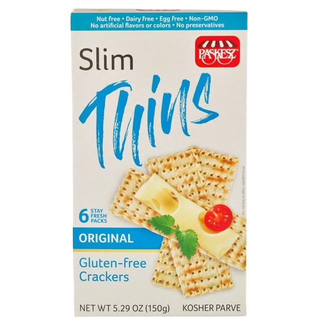 SLIM THINS ORIGINAL GLUTEN FREE CRACKERS KLP 150 GR.