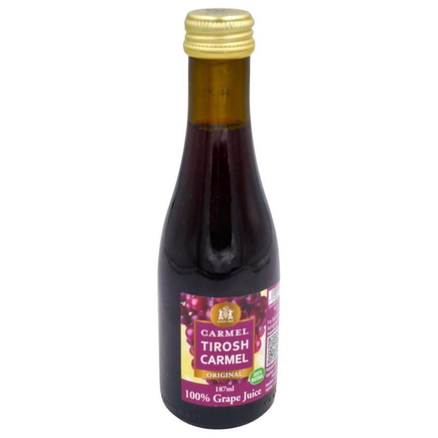 TIROSH CARMEL KOSHER GRAPE JUICE KLP 187 ML.