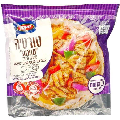 12 KOSHER MEZONOT TORTILLAS Ø20 CM 540 GR.
