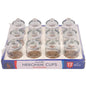 12 OIL GLASS CUPS Ø 4.5 CM – CHANUKKAH MENORAH ACCESSORY