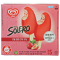 GELATO KOSHER ALGIDA SOLERO X 5 FRAGOLA E VANIGLIA 295 GR.