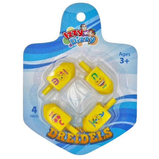4 EMOJI DREIDELS – FUN CHANUKKAH SPINNING TOYS