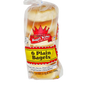 6 MEZONOT PLAIN KOSHER BAGEL