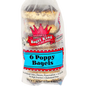 6 MEZONOT POPPYSEEDS KOSHER BAGELS