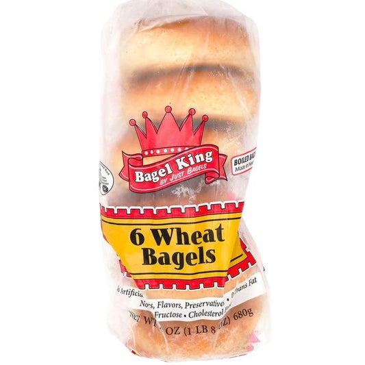 6 WHOLE WHEAT KOSHER BAGELS MEZONOT