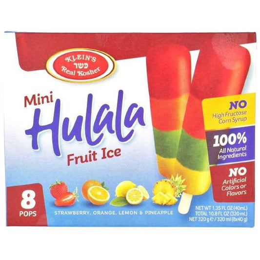 8 X MINI HULALA KOSHER  FRUIT ICE 