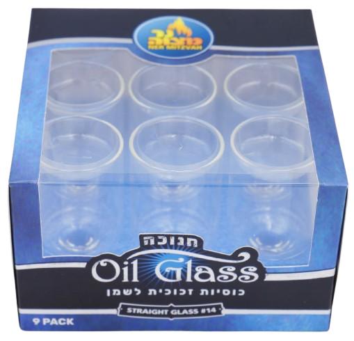 9 GLASS OIL CUPS D 3 CM X H 4,5 CM #14 CHANUKAH MENORAH ACCESSORY