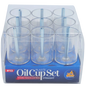 9 PLASTIC OIL CUPS D 3 CM X H 4 CM  #13  CHANUKKAH MENORAH ACCESSORY
