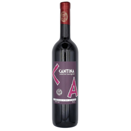 CABERNET SAUVIGNON CANTINA 750 ML. Kosher Red Wine From Italy