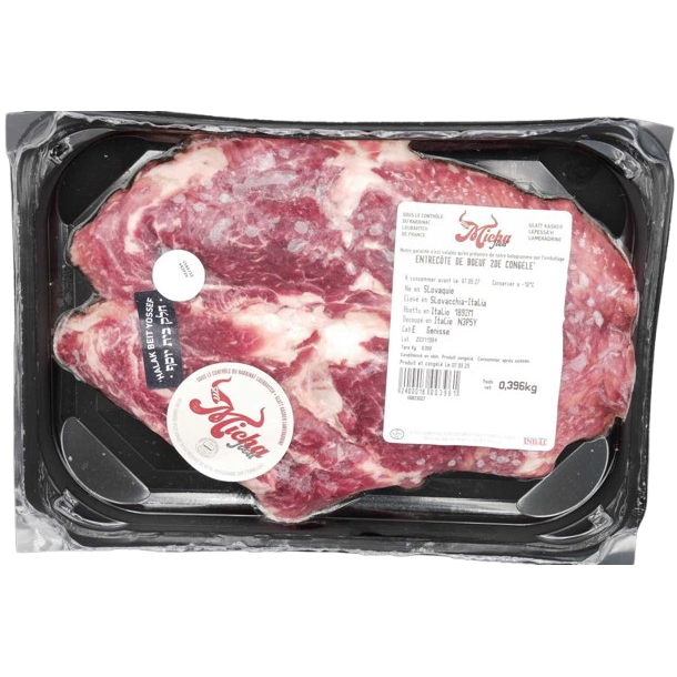 GLATT KOSHER BEEF ENTRECOTE  2 CUT SL 400 GR.
