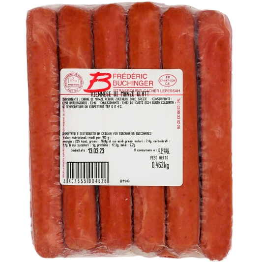 GLATT KOSHER BEEF FRANKFURTERS  500 GR.