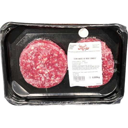 GLATT KOSHER BEEF HAMBURGER SL 300 GR.