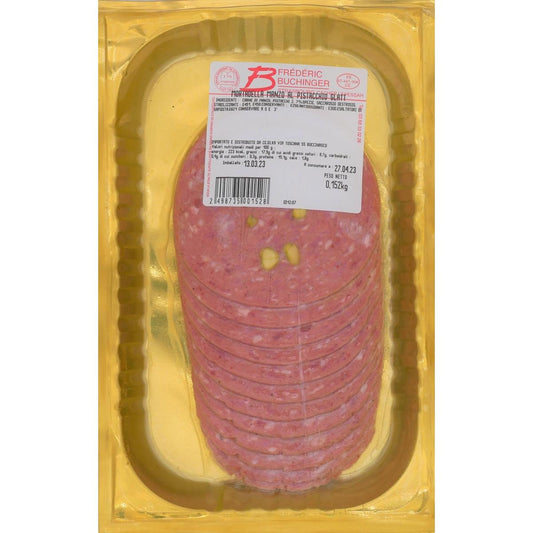 GLATT KOSHER BEEF MORTADELLA WITH PISTACHIOS 190 GR. 