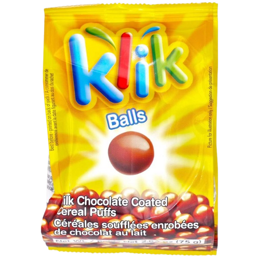 KLIK BALLS KOSHER CHOCOLATE 75 GR.
