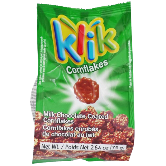 KLIK CORNFLAKES KOSHER CHOCOLATE  75 GR.