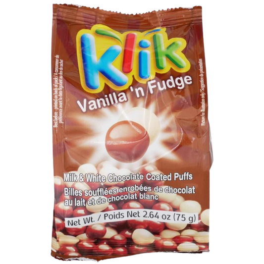 KLIK VANILLA FUDGE KOSHER CHOCOLATE 75 GR.