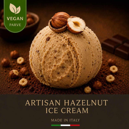 KOSHER ARTISAN VEGAN HAZELNUT ICE CREAM PARVE