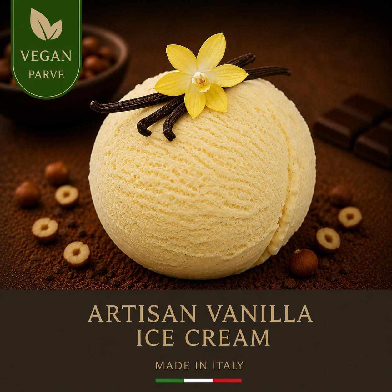 KOSHER ARTISAN VEGAN VANILLA ICE CREAM PARVE