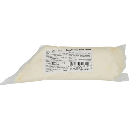 KOSHER BAKING CREAM CHEESE SHEFA 500 GR.
