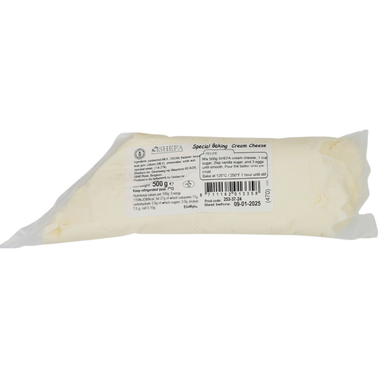 KOSHER BAKING CREAM CHEESE SHEFA 500 GR.