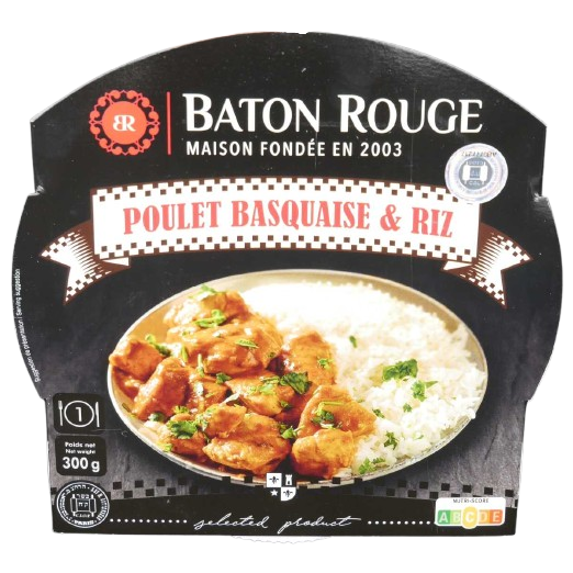 KOSHER BASQUE-STYLE CHICKEN WITH RICE BR 300 GR.