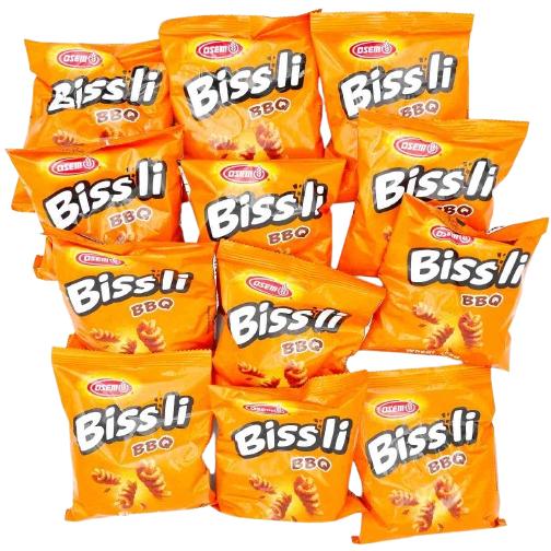 KOSHER BISSLI BARBECUE SNACK OSEM 12 X 35 GR. (420GR)