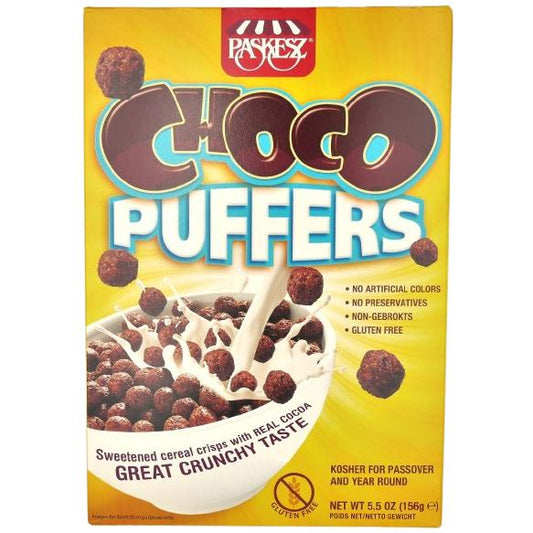 KOSHER CEREAL CRISPS WITH COCOA CHOCO PUFFERS KLP 156 GR.