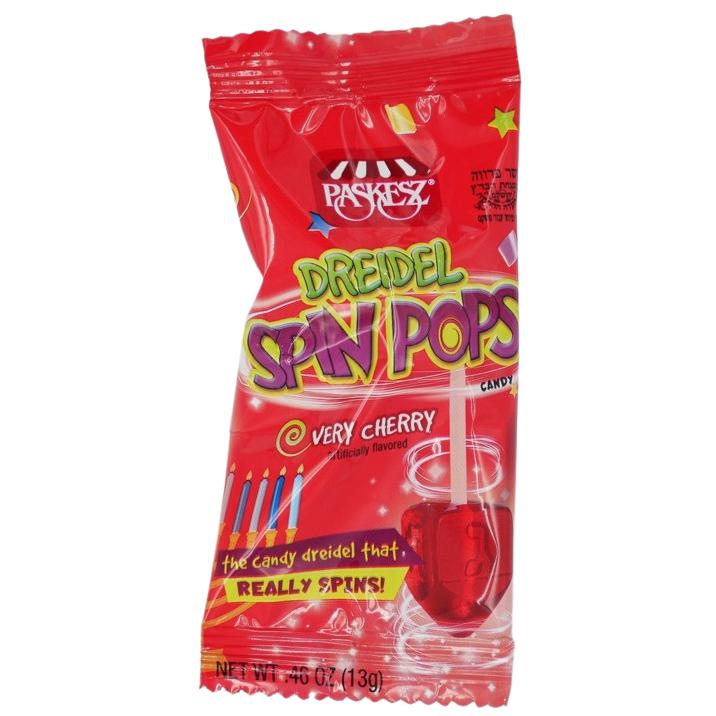KOSHER CHERRY DREIDEL SPIN POPS PASKESZ 13 GR.