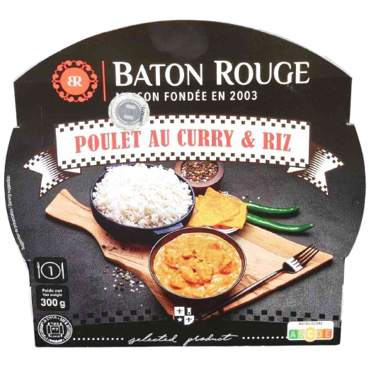 KOSHER CHICKEN CURRY WITH RICE 300 GR.