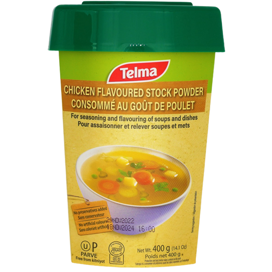 KOSHER CHICKEN FLAVOUR PARVE STOCK POWDER 400 GR.
