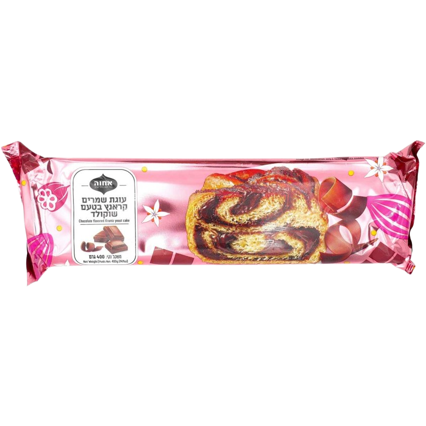 KOSHER CHOCOLATE KRANZ YEAST CAKE ACHVA 400 GR.
