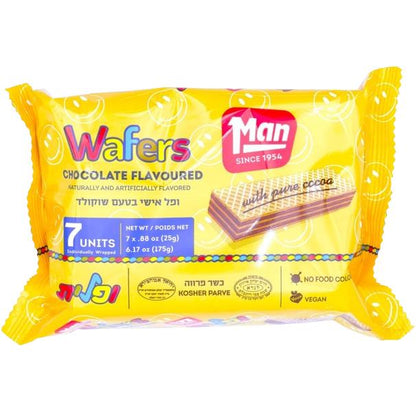 KOSHER  CHOCOLATE WAFERS MAN 7 UNITS  X 25 GR.