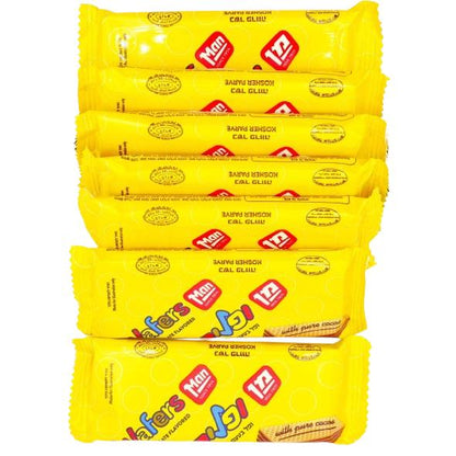 KOSHER  CHOCOLATE WAFERS MAN 7 UNITS  X 25 GR