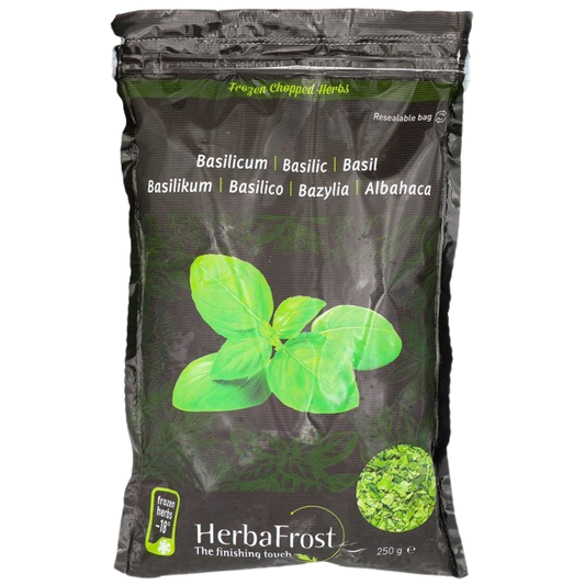 KOSHER CHOPPED BASIL IQF HERBAFROST 