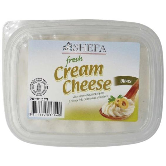 KOSHER CREAM CHEESE SHEFA WITH OLIVES 150 GR.