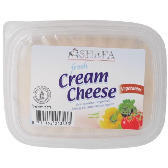 Dane Shefa KOSHER CREAM CHEESE SHEFA WITH VEGETABLES 150 GR. – KOSHERFOODINEUROPE.COM