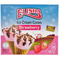 KOSHER DAIRY STRAWBERRY CONE ICE CREAM ELISHA 6 X 72 GR.