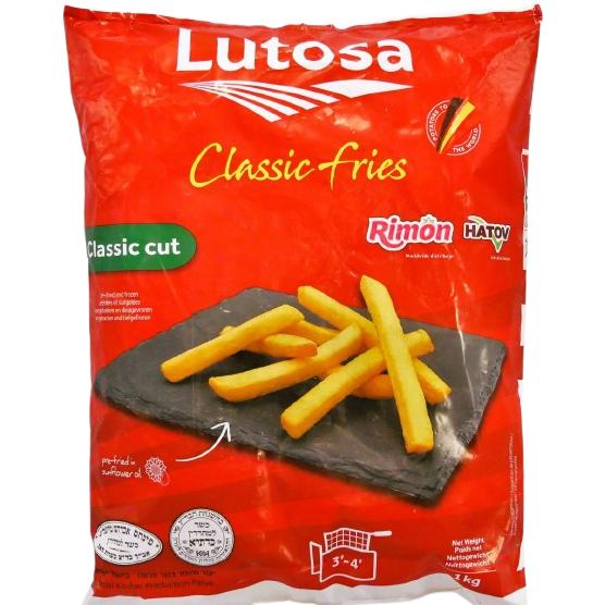 KOSHER FRENCH FRIES LUTOSA CHIPS 1 KG.