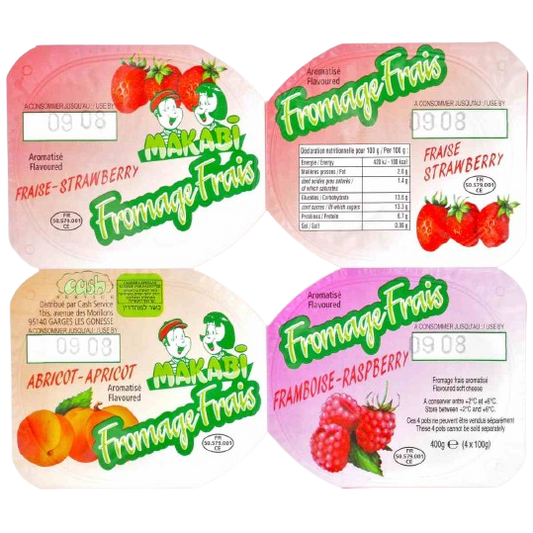 KOSHER FRESH SOFT CHEESE  WITH FRUITS 