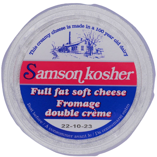  KOSHER FULL FAT CREAM CHEESE  SAMSON 150 GR.