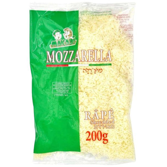 KOSHER GRATED MOZZARELLA CHEESE MK 200 GR.
