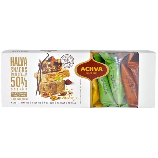 KOSHER HALVA SNACKS ACHVA GIFT BOX 12 X 25 GR. 