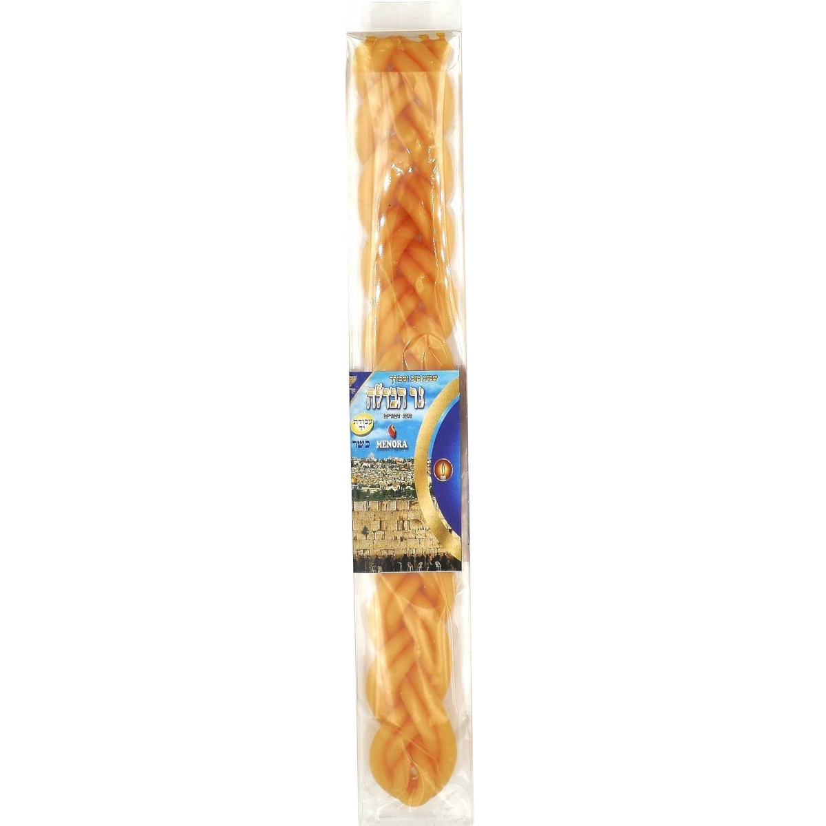 KOSHER HAVDALA CANDLE 28 CM BEESWAX