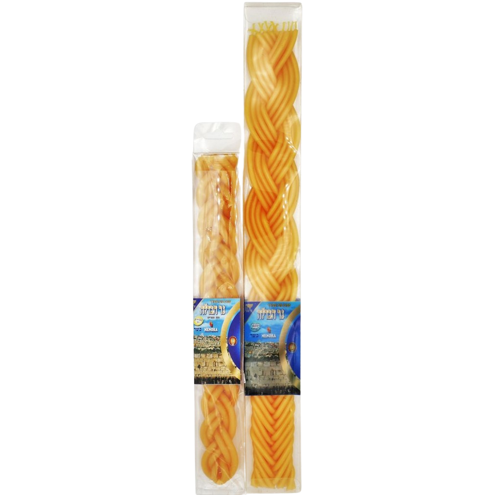 KOSHER HAVDALA CANDLE 28 VS 36 CM BEESWAX