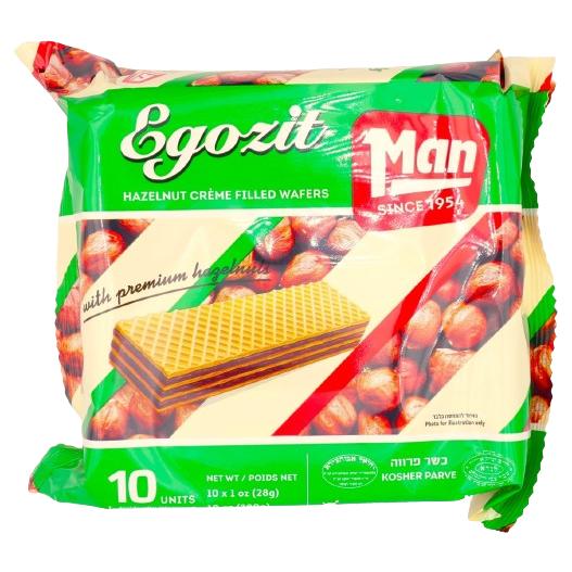 KOSHER HAZELNUT WAFERS MAN 10 X 28 GR.