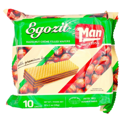 KOSHER HAZELNUT WAFERS MAN 10 X 28 GR.