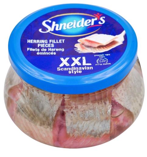 KOSHER HERRING FILLET SCANDINAVIAN STYLE XXL IN OIL  260 GR.
