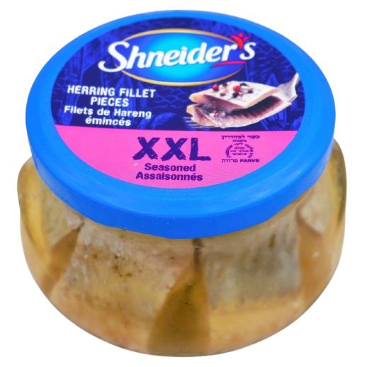 KOSHER HERRING FILLET SEASONED XXL IN OIL  260 GR.